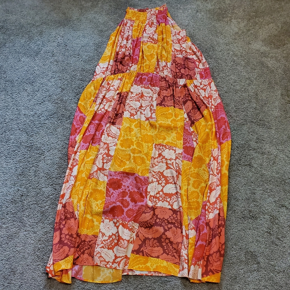 Ann Taylor Patchwork Floral Maxi Dress - Picture 3 of 8